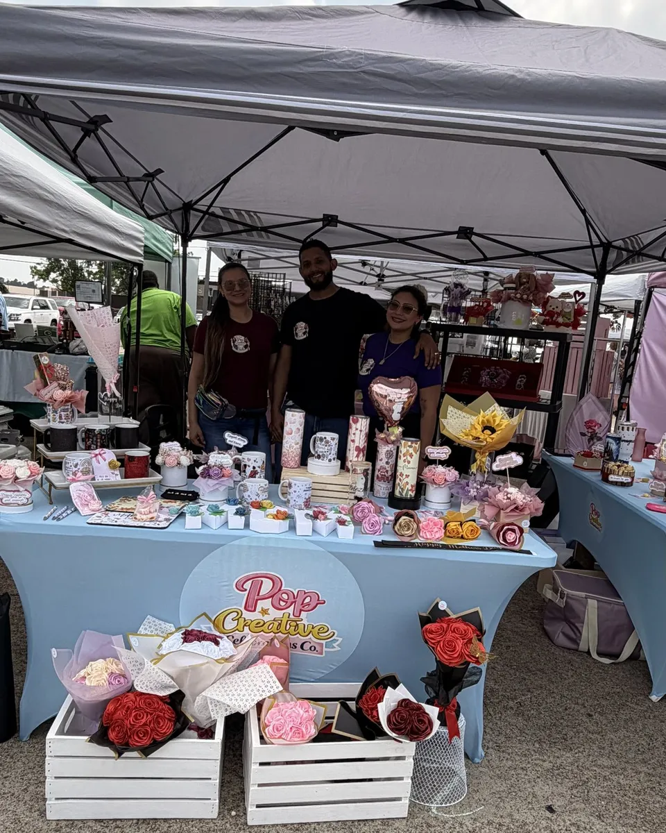 Puesto de POP en el mercadito